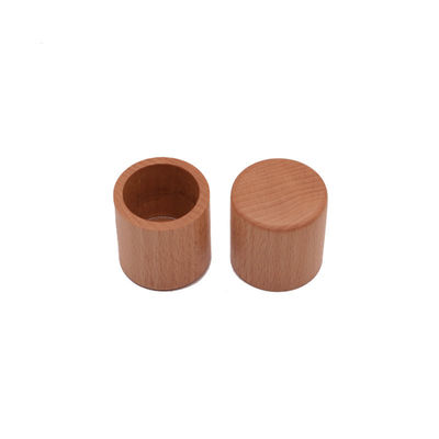 Van het de Beuk het Houten Deksel van de fabrieksverkoop van het ParfumKroonkurk Lege Glas met Spuitbuspomp