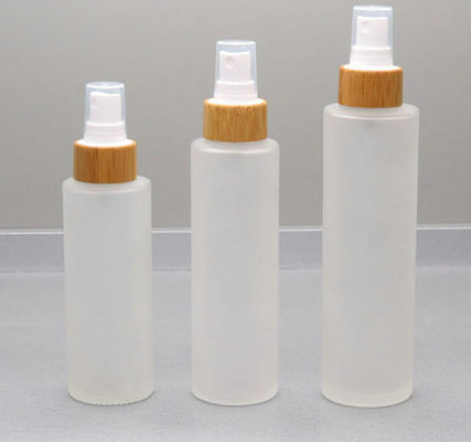 50ml berijpte Glasfles met Bamboeglb Kosmetische Container Dia 37mm* H95mmn