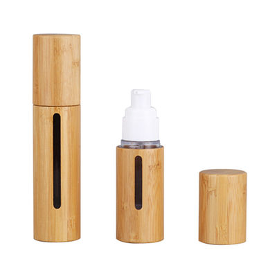 De lege van het Bamboe Kosmetische Containers van de Lotionpomp Fles Zonder lucht van de de Lotionpomp