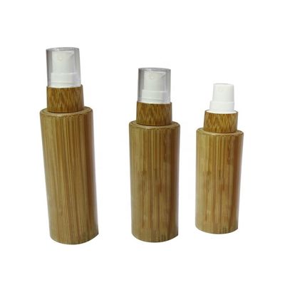 50ml berijpte Glasfles met Bamboeglb Kosmetische Container Dia 37mm* H95mmn
