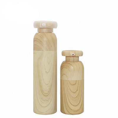 Van het de flessenbamboe van de nieuw product de plastic kosmetische pomp fles zonder lucht 15ml 30ml 40ml 50ml
