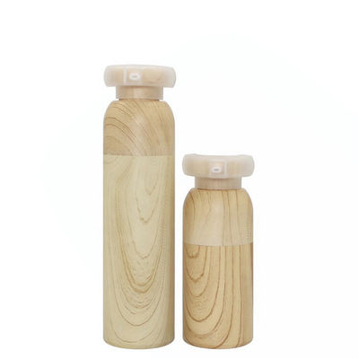 Van het de flessenbamboe van de nieuw product de plastic kosmetische pomp fles zonder lucht 15ml 30ml 40ml 50ml