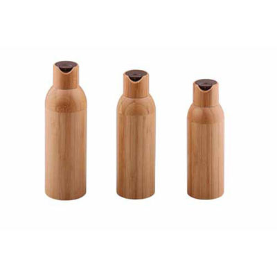 50ml berijpte Glasfles met Bamboeglb Kosmetische Container Dia 37mm* H95mmn