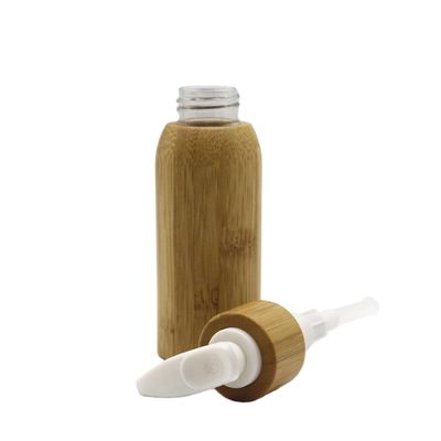Lege van het Bamboe Kosmetische Containers van de Lotionpomp de Lotionflessen Binnen Plastic 120ml
