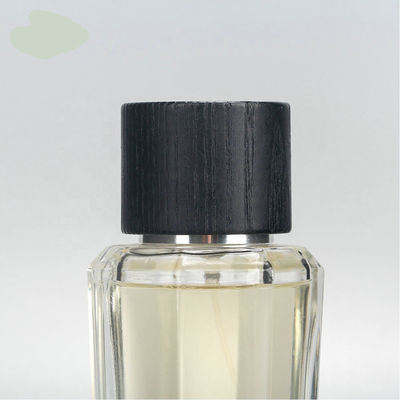 hoogwaardige glas/glas- parfumfles met houten magneet GLB en pompnevel