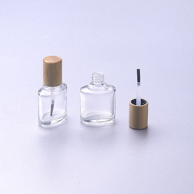 de lege het poetsmiddelfles 15ml van het spijkerglas met borstelbamboe houten GLB maakt omhoog