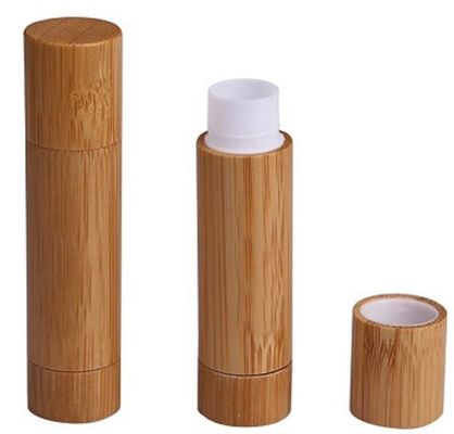 5g container van de het bamboe kosmetische verpakkende lippenpommade van de lippenstiftbuis omhoog maakt de natuurlijke