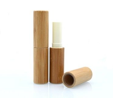 5g container van de het bamboe kosmetische verpakkende lippenpommade van de lippenstiftbuis omhoog maakt de natuurlijke