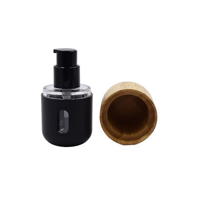 Kosmetische van het de Flessenbamboe GLB van de Lotion Zwarte Plastic 30ml Stichting het Huisdierenfles