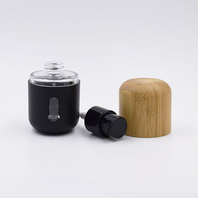 Kosmetische van het de Flessenbamboe GLB van de Lotion Zwarte Plastic 30ml Stichting het Huisdierenfles