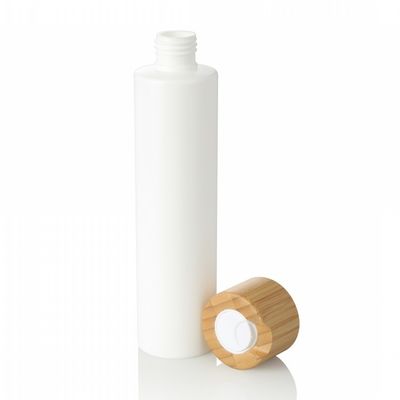300ml de witte van het de Roomgebruik van de Huisdieren Plastic Kosmetische Lotion Lege Fles met Bamboe GLB