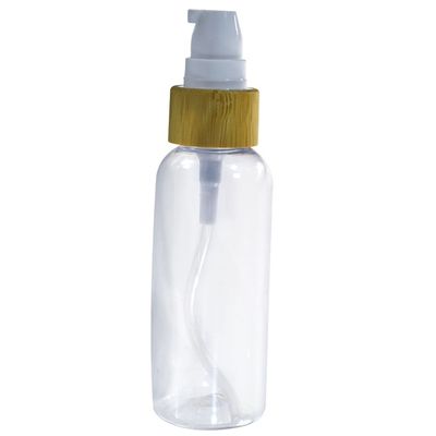 Hete verkopende natuurlijke duidelijke de pompfles van de HUISDIEREN plastic lotion met bamboe GLB 200ml