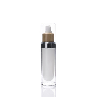 100ml van de de flessen de kosmetische milieuvriendelijke Lotion van de bamboepomp Room zonder lucht Cotainer