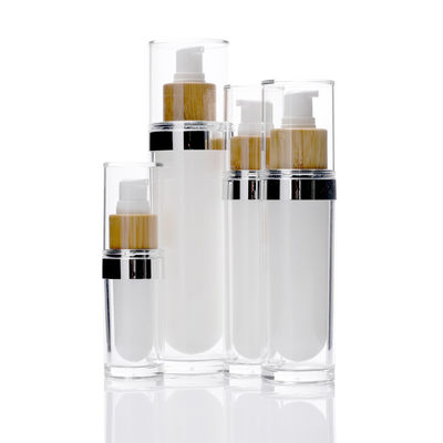 100ml van de de flessen de kosmetische milieuvriendelijke Lotion van de bamboepomp Room zonder lucht Cotainer