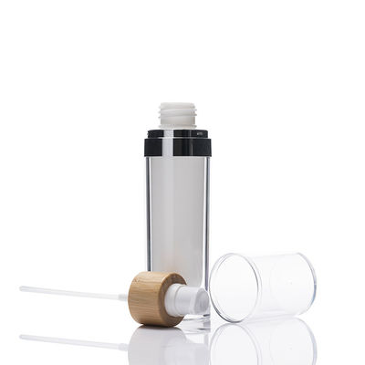 100ml van de de flessen de kosmetische milieuvriendelijke Lotion van de bamboepomp Room zonder lucht Cotainer