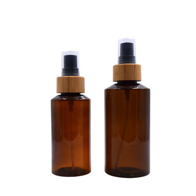 200ml biologisch afbreekbare amber plastic verpakkende de nevelfles van de watermist met bamboe