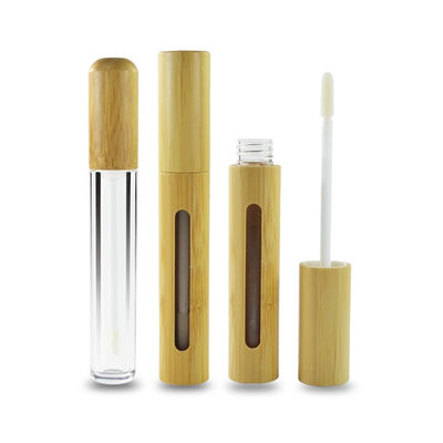 De lege lip van het eco vriendschappelijke 6ml bamboe polijst lippenstiftbuis voor kosmetische Container