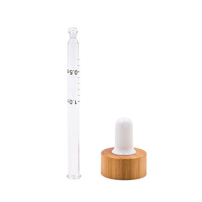 18mm van het druppelbuisjeglb eco van de glasfles flessen van de het bamboeetherische olie de vriendschappelijke houten