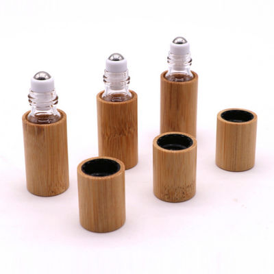 15ml het Bamboebroodje van de etherische oliefles op Flessenglas met Natuurlijk Bamboe GLB