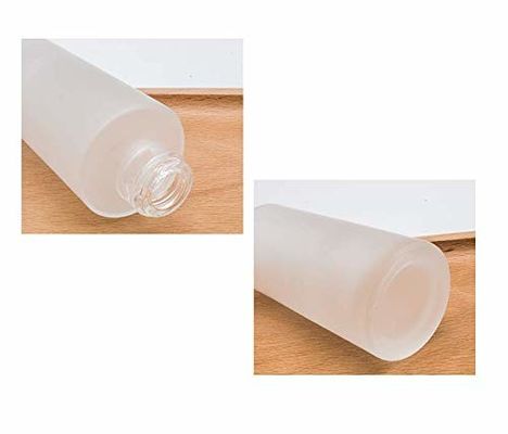 120ml berijpte Glasfles met van de de Containerpomp van de Bamboe Kosmetische Lotion de Zorghuid